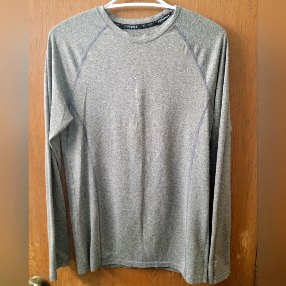 Mens Heather Gray Long Sleeve Shirt